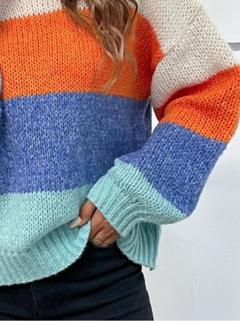 Color Block Sweater - Picture 3 of 13